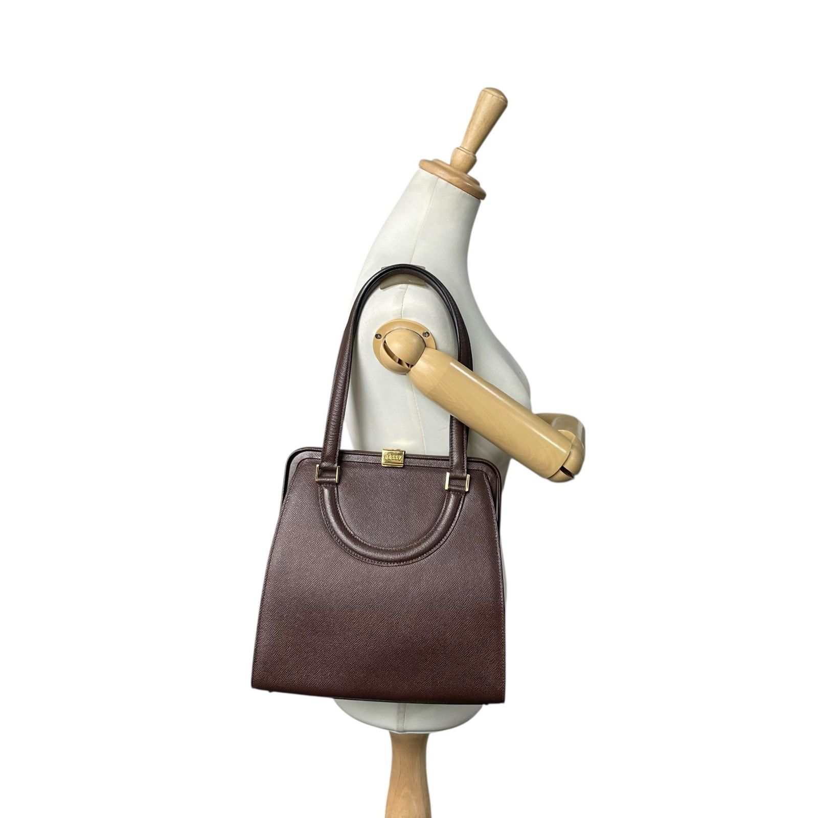 バリー Bally ヴィンテージ レザーショルダーバッグ トートバッグ  