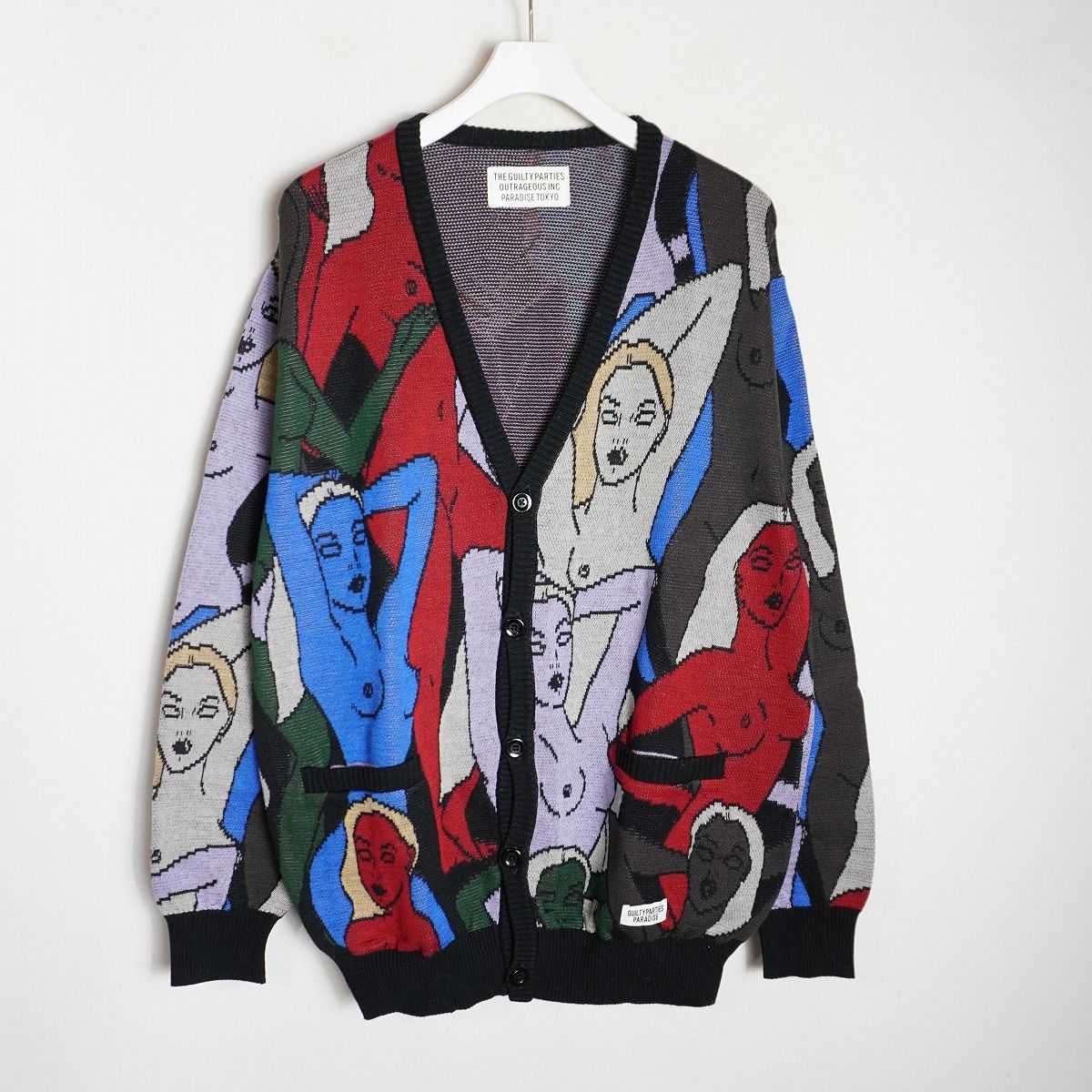 WACKO MARIA ワコマリア 百女柄図 ニット カーディガン 729P♪ - メルカリ