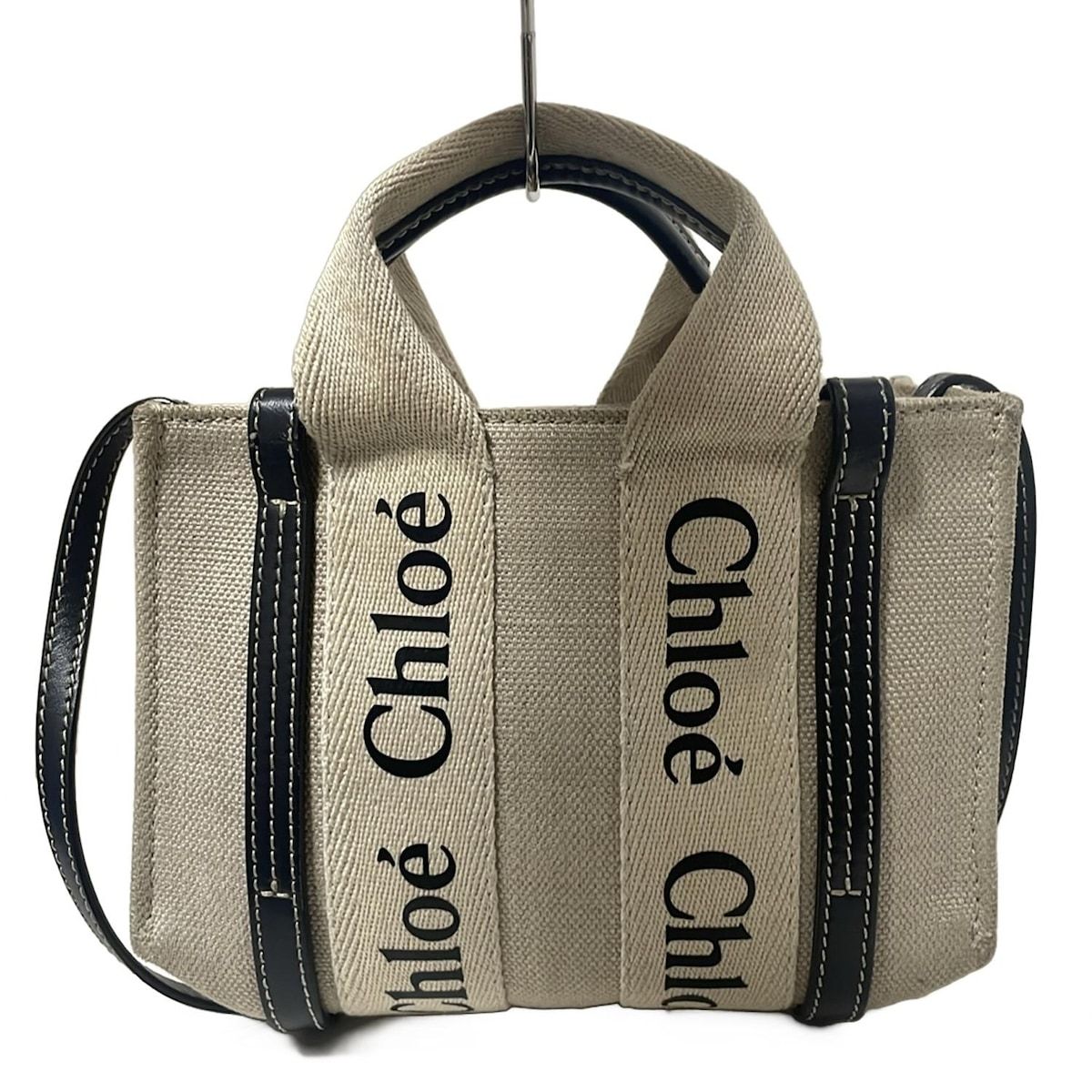 Chloe(クロエ) トートバッグ ウッディ ミニトートバッグ グレー