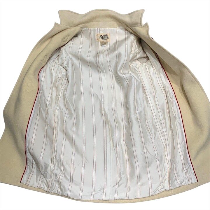 良品 Hermes エルメス ヴィンテージ ダッフル コート アウター
