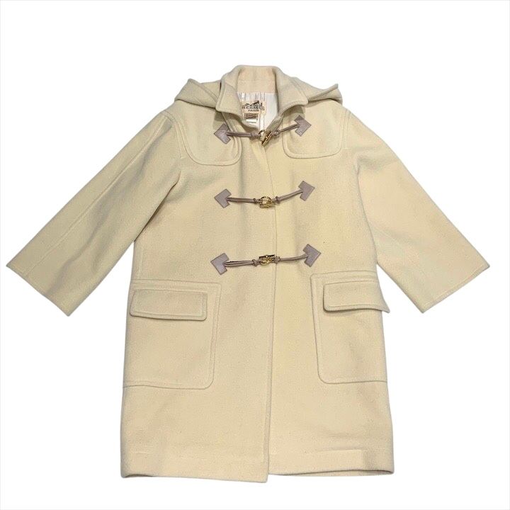 良品 Hermes エルメス ヴィンテージ ダッフル コート アウター