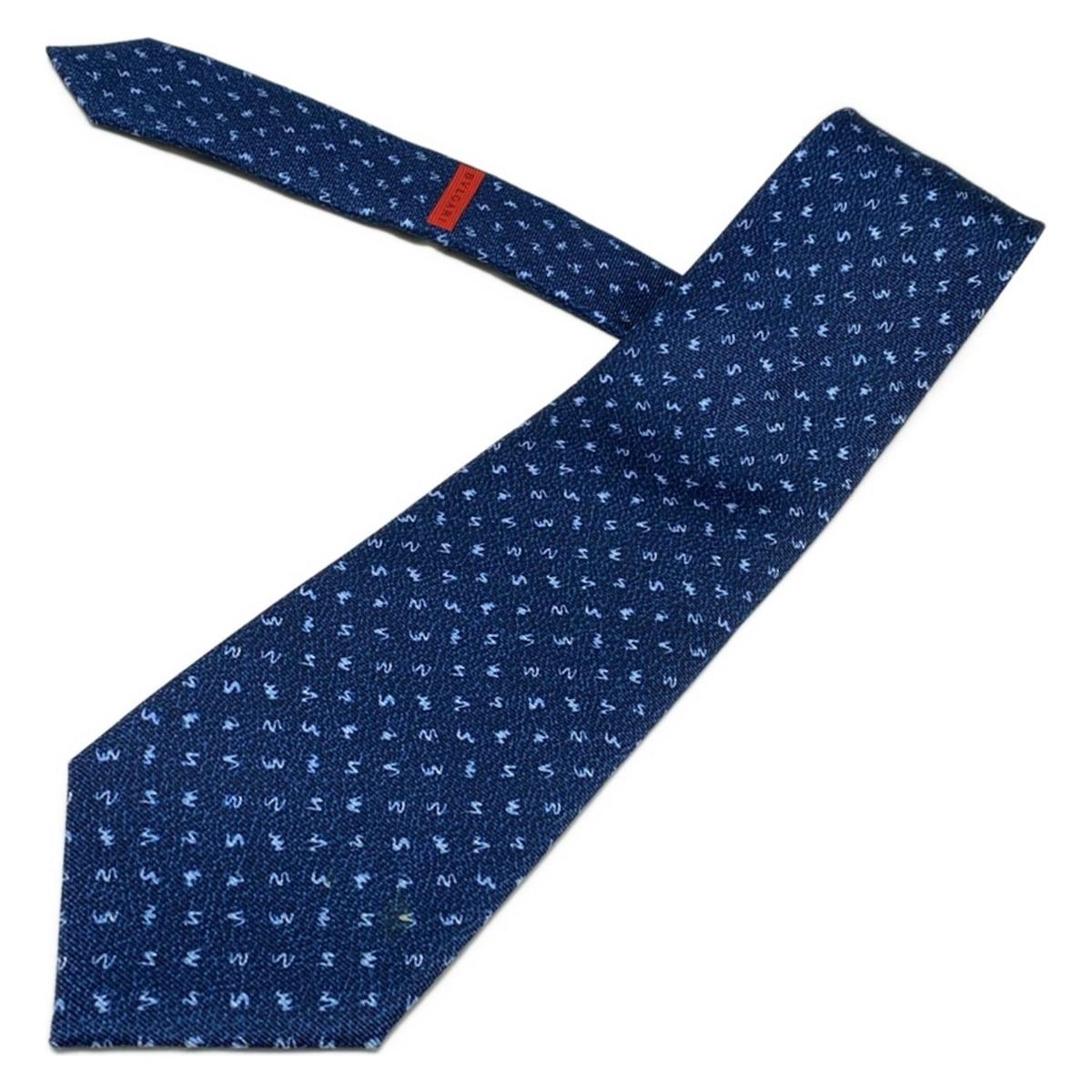 BVLGARI(ブルガリ) ネクタイ メンズ ダークネイビー×ライトブルー