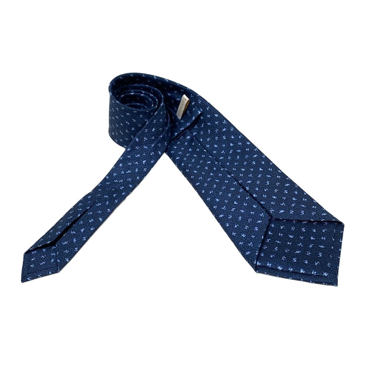 BVLGARI(ブルガリ) ネクタイ メンズ ダークネイビー×ライトブルー