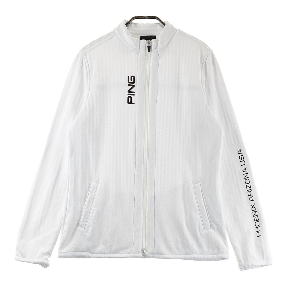 サイズ：L PING ピン インナージャケット付 ブルゾン レイヤード