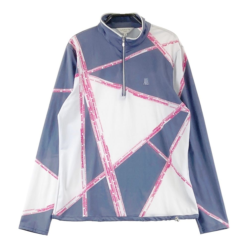 サイズ：40 LANVIN SPORT ランバン スポール 長袖ハーフジップTシャツ