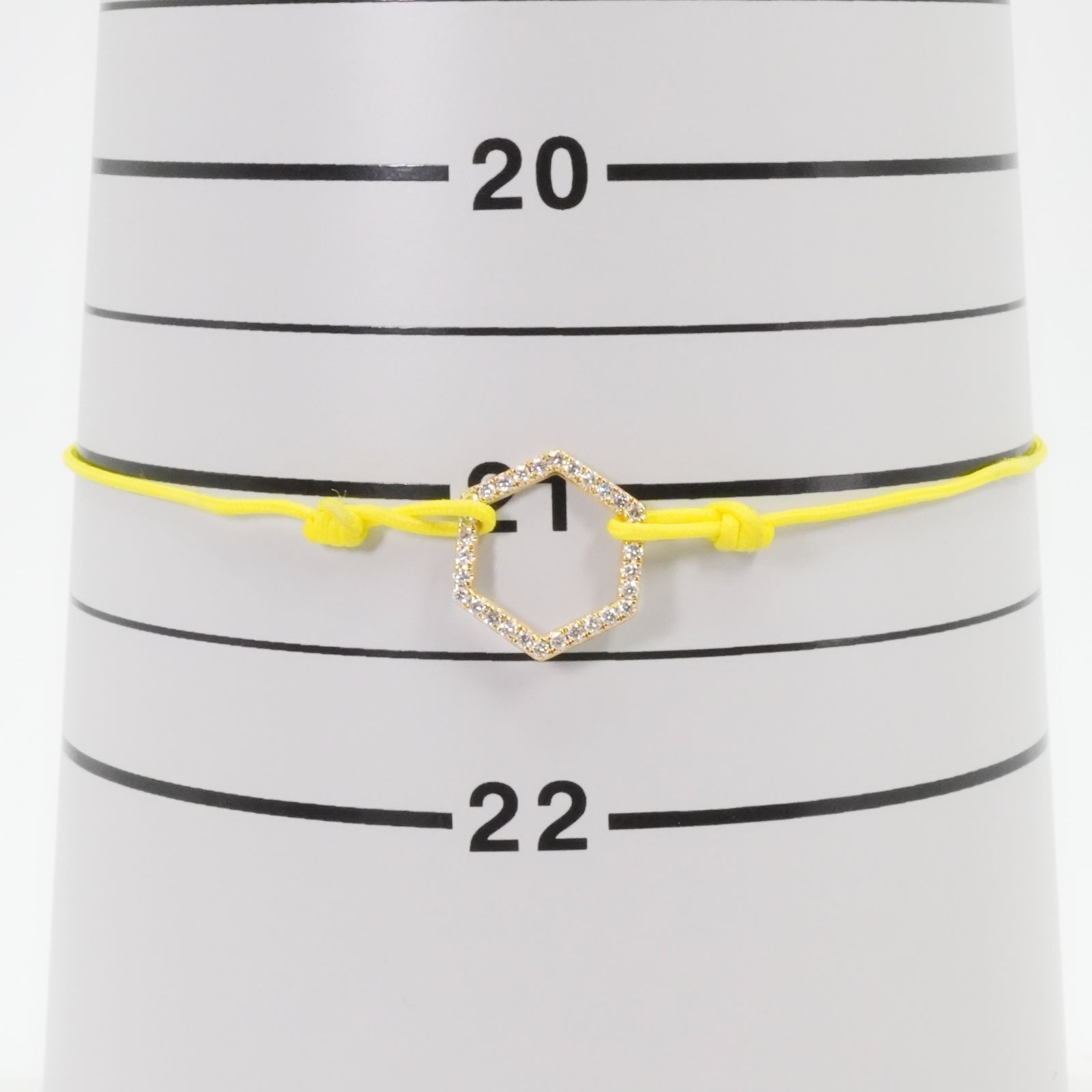 アーカー ルミパヴェ コード ブレス K18 ダイヤ イエロー/24-5757