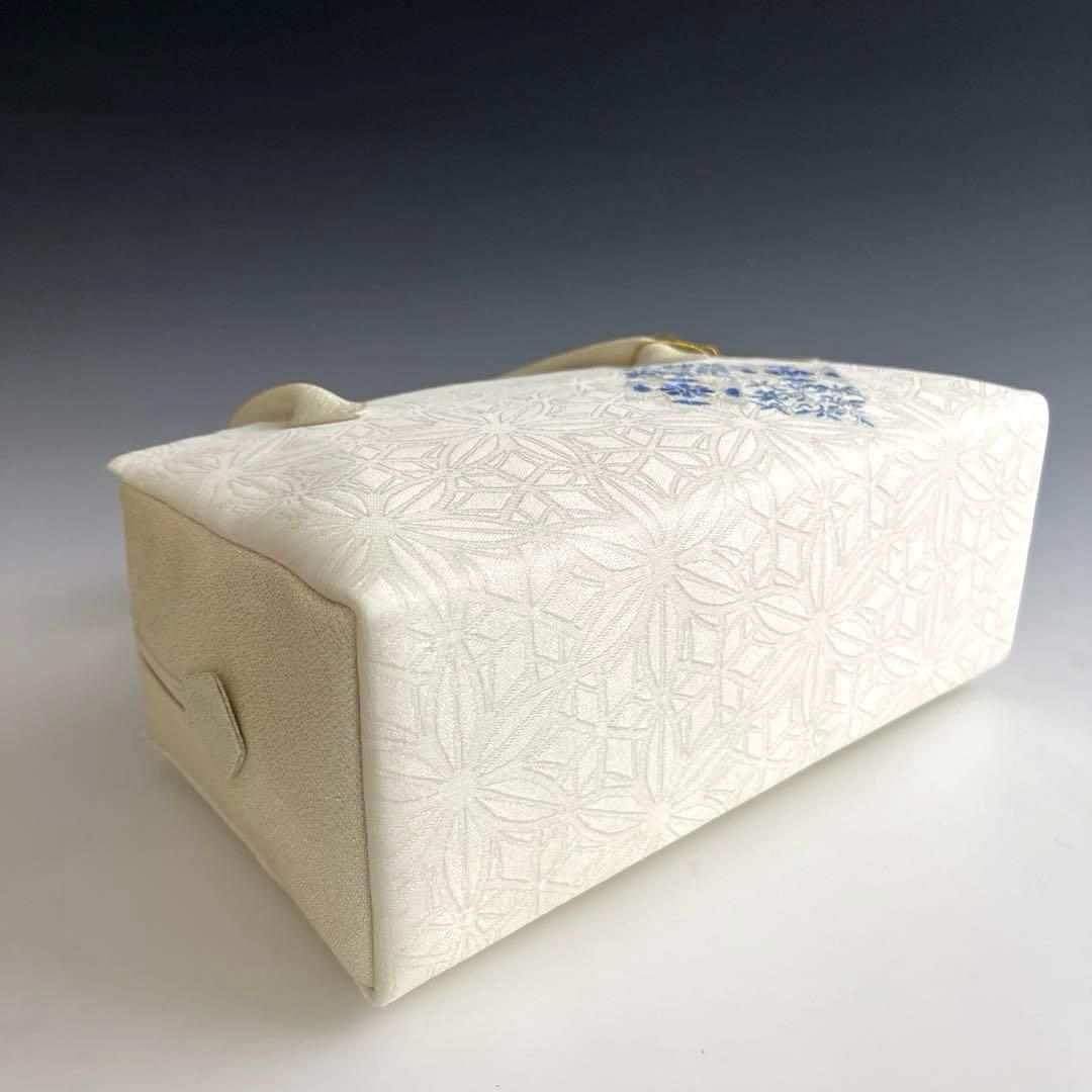 新品未使用 ！！刺繍入り！！京都 西陣 正絹 帯使用 利休バッグ 25124