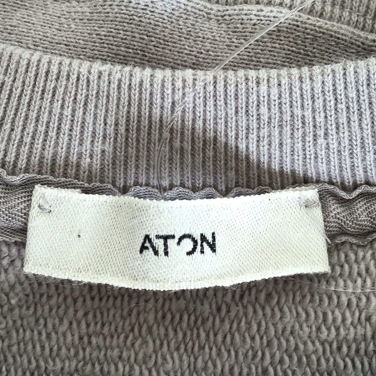ATON ライトグレー スウェット ATON エイトン スウェット 06(L位