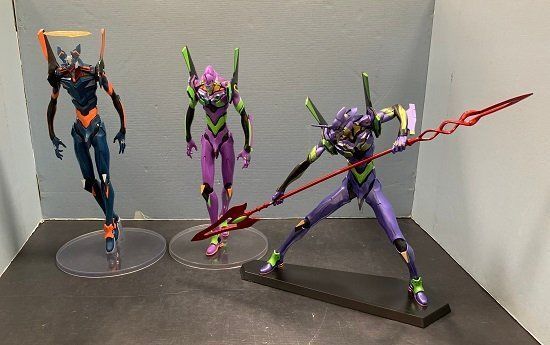 エヴァンゲリオンフィギアまとめ売り MO-00389 エヴァンゲリオン フィギュア まとめ売り 3点セット 箱欠品
