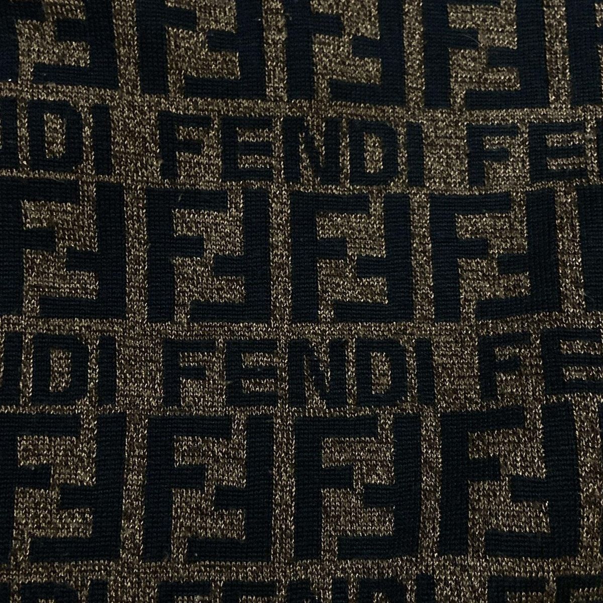 FENDI(フェンディ) 長袖セーター メンズ ダークブラウン×黒 ズッカ柄