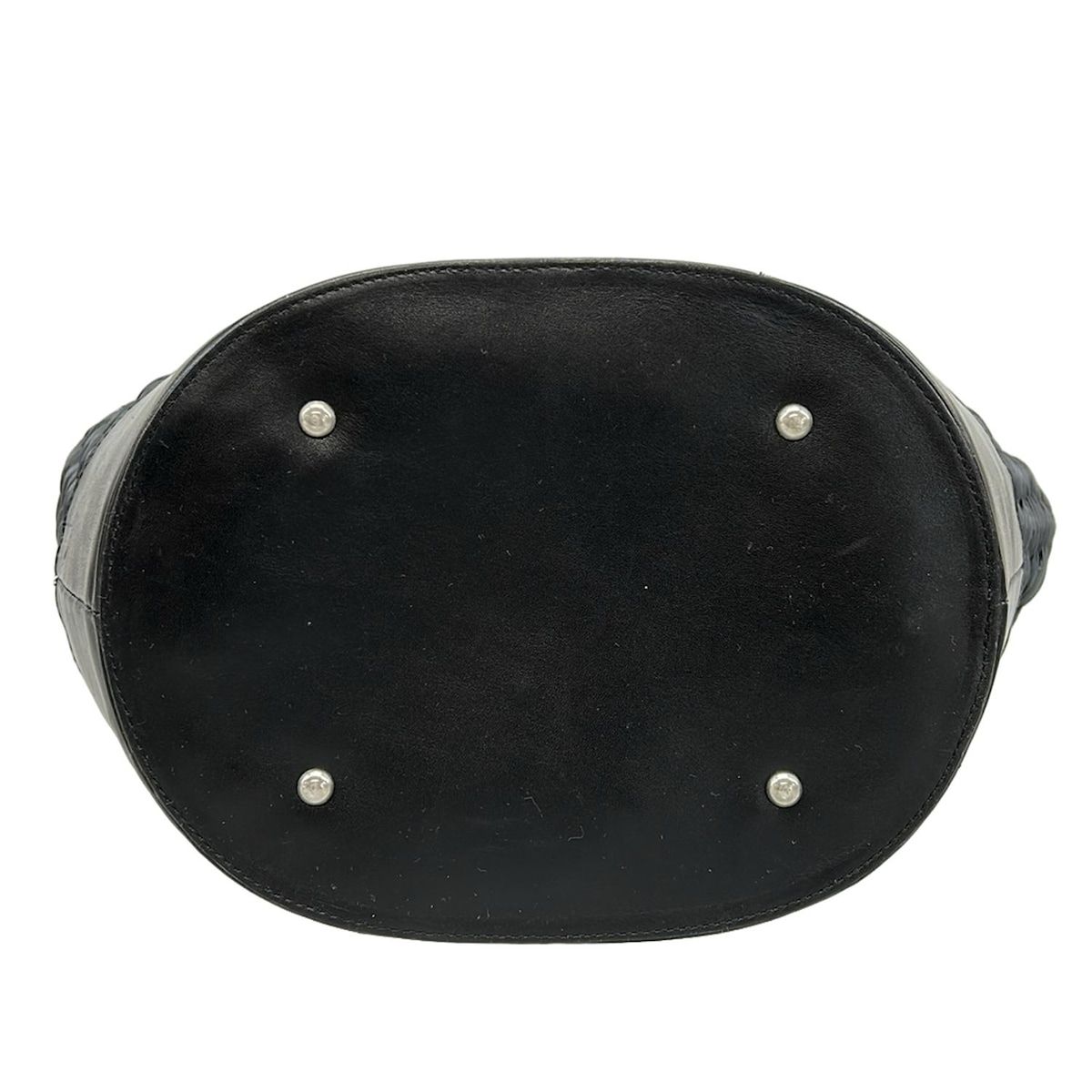 VIVIENNE TAM(ヴィヴィアンタム) トートバッグ - 黒 かごバッグ レザー