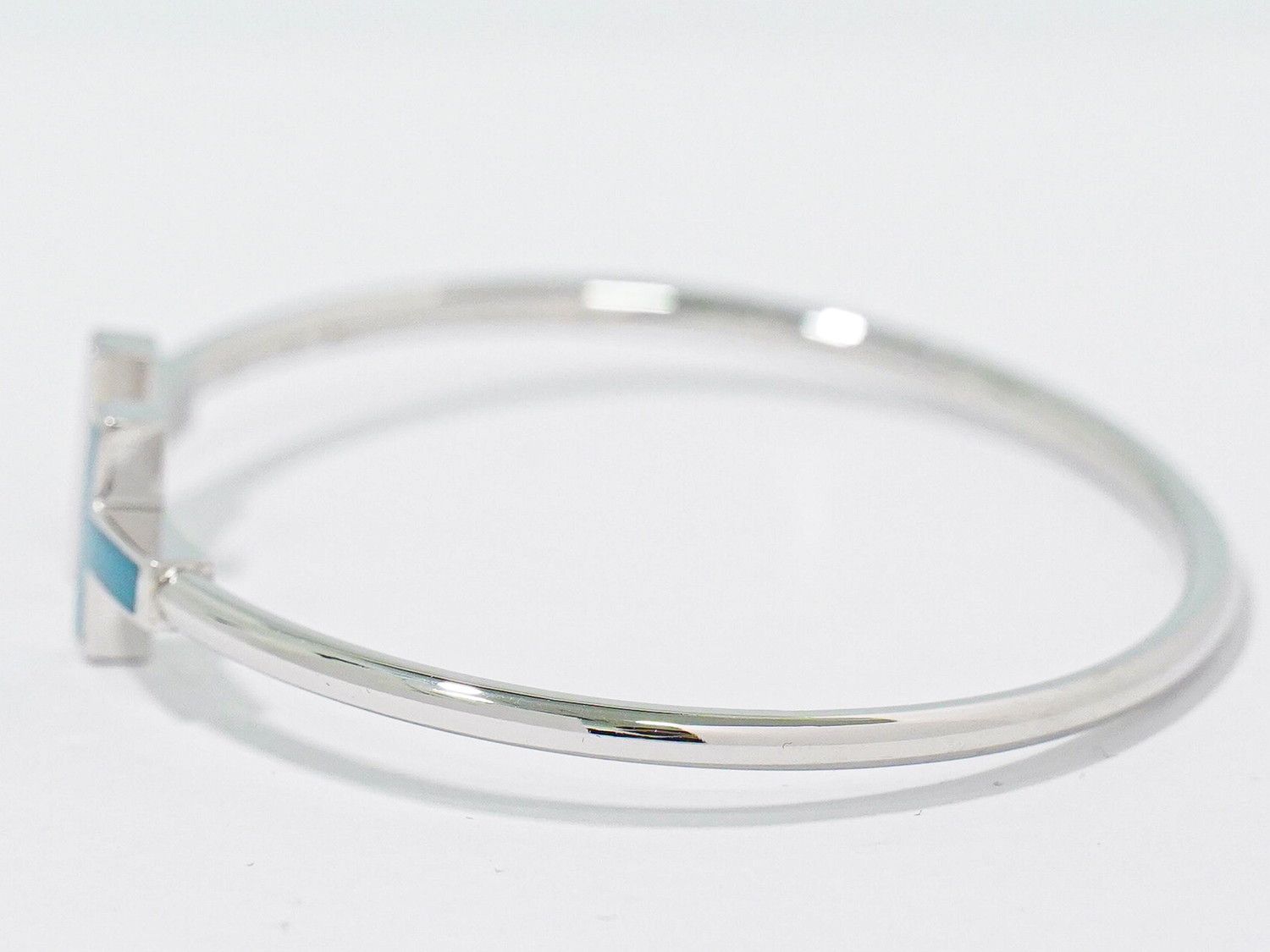 本物 ティファニー TIFFANY & Co. Tワイヤー ターコイズ ダイヤモンド 