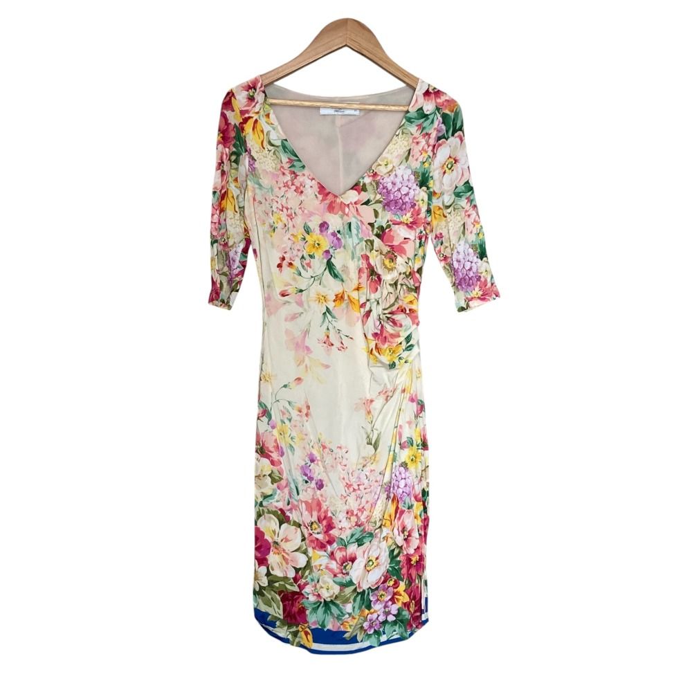美品 blugirl Blumarine ブルーガール ブルマリン フラワープリント