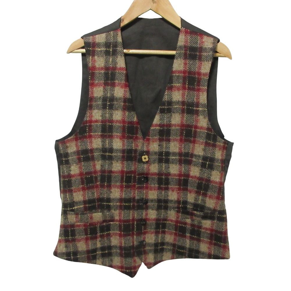 美品 LARDINI ラルディーニ ウール モヘヤ チェック テーラード