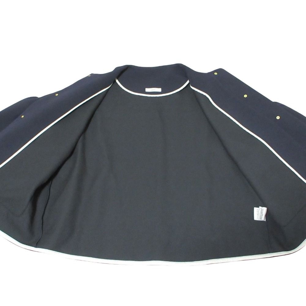 yori ヨリ ポケットフリル　ノーカラー　ジャケット F ネイビー yori ポケットフリルジャケット ネイビー yori フリルポケット ノー