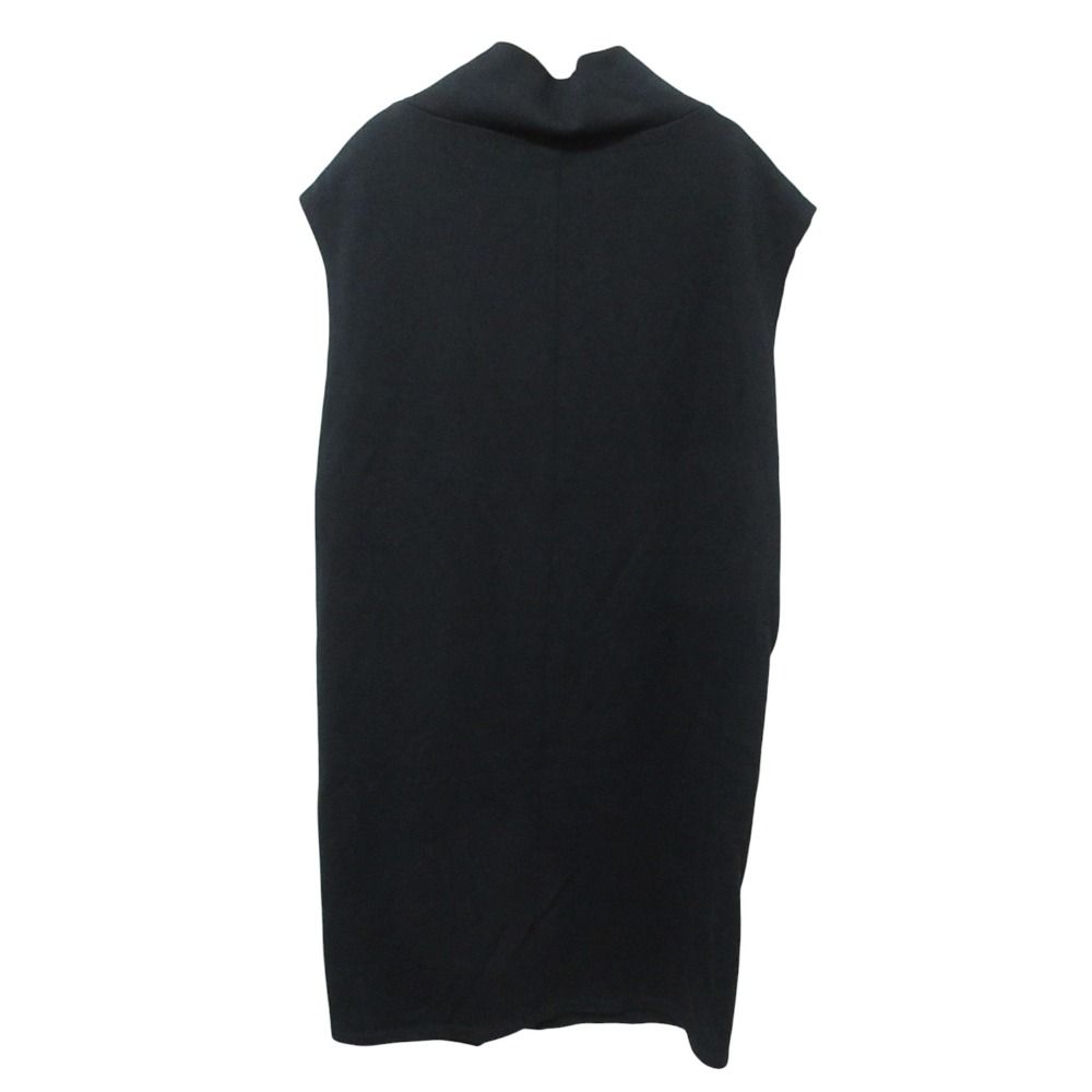 ヨウジヤマモト　黒 ノースリーブ ハイネック フレアワンピース ヨウジヤマモト黒 ノースリーブ ハイネック フレアワンピース