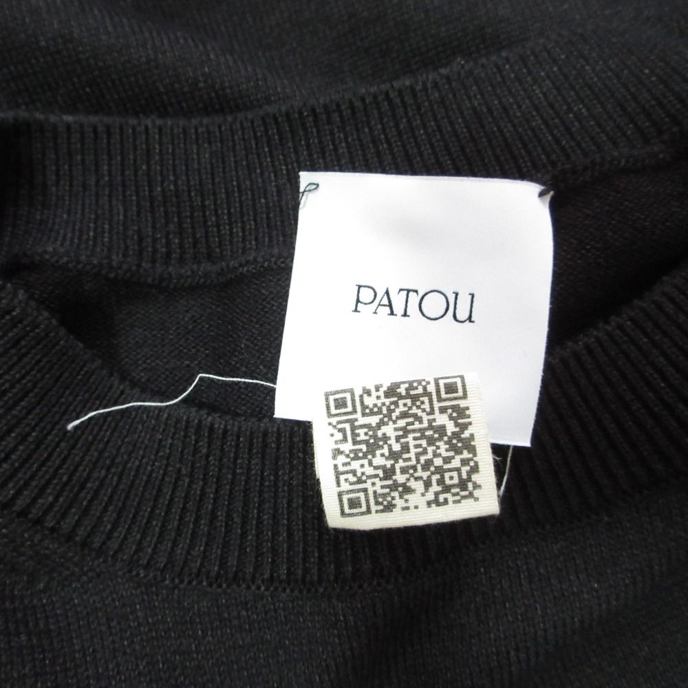 美品 PATOU パトゥ ロゴインターシャ ショートスリーブ ニット