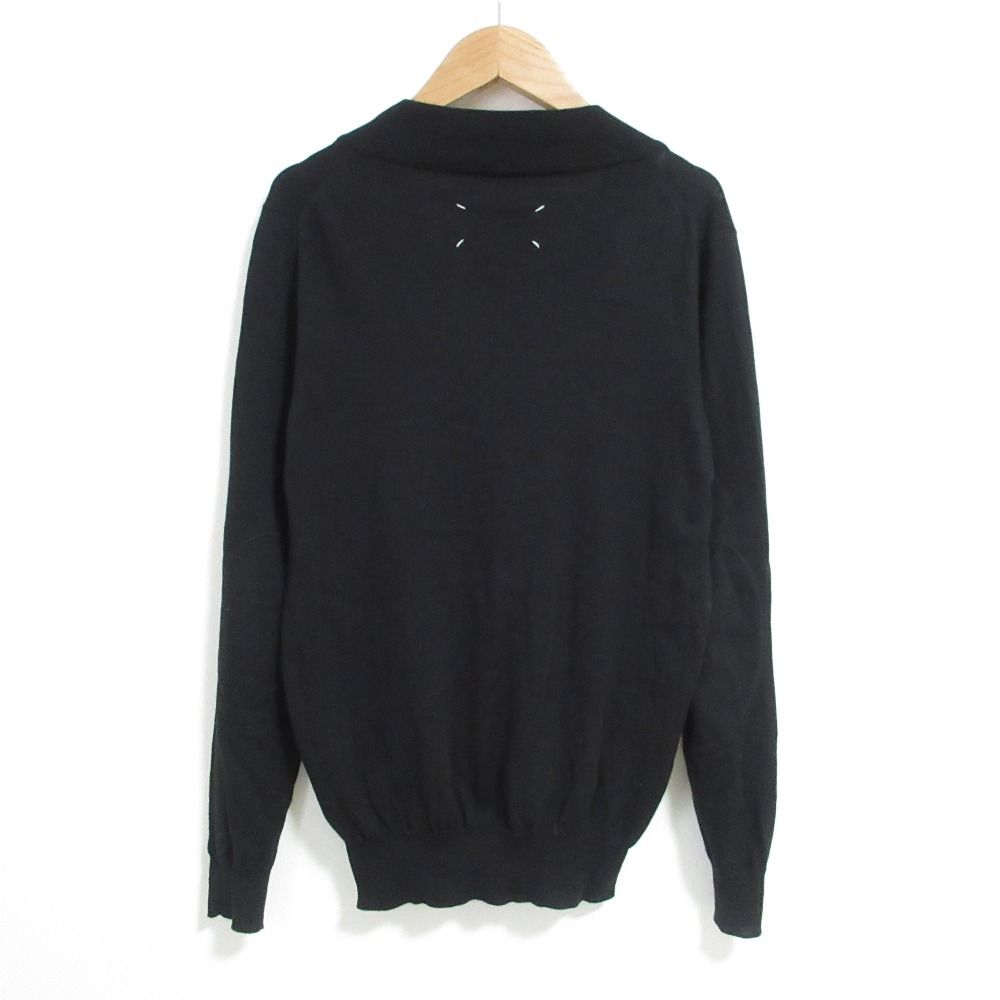 美品 Madison Margiela メゾンマルジェラ 4 エルボーパッチ Vネック  