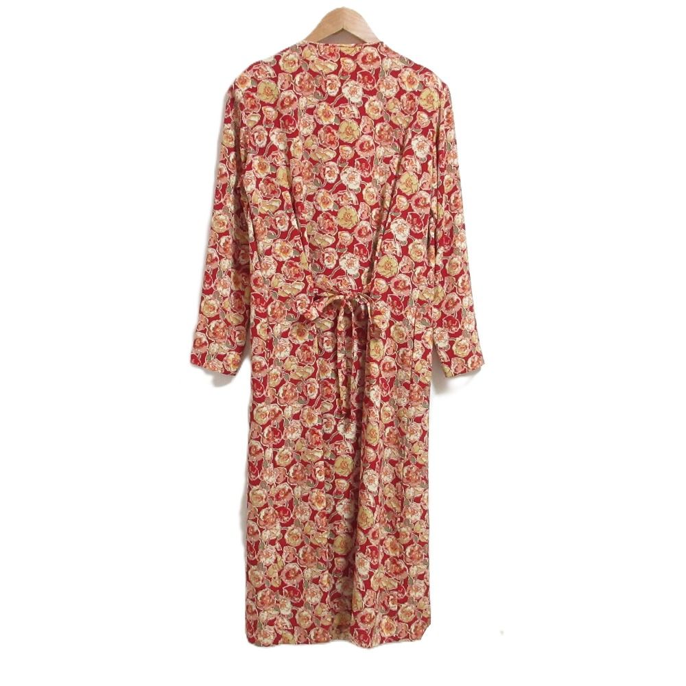 良品 PINK HOUSE ピンクハウス フラワープリント ちりめん フリル  