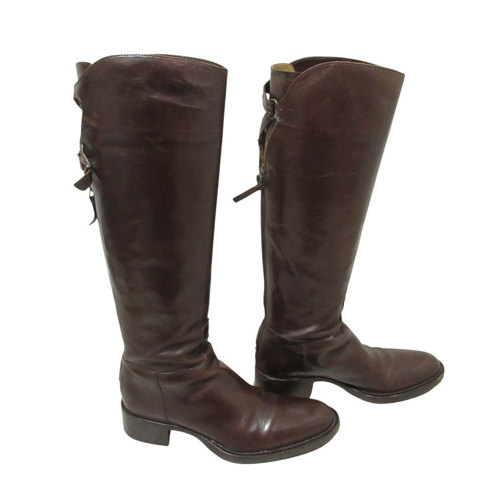 美品 SARTORE サルトル レザー ジョッキーブーツ ロングブーツ 37 約