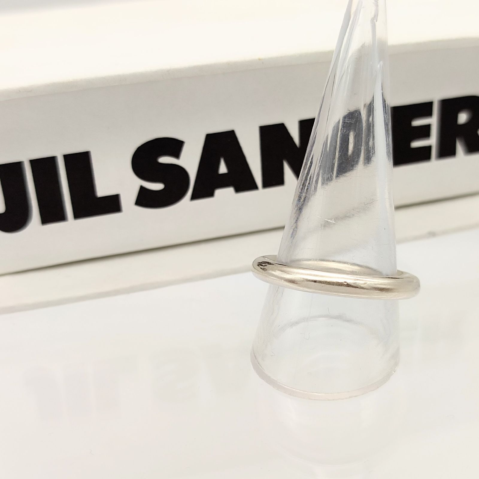 美品JIL SANDER ジルサンダー CLASSIC RING クラシックリング SILVER 