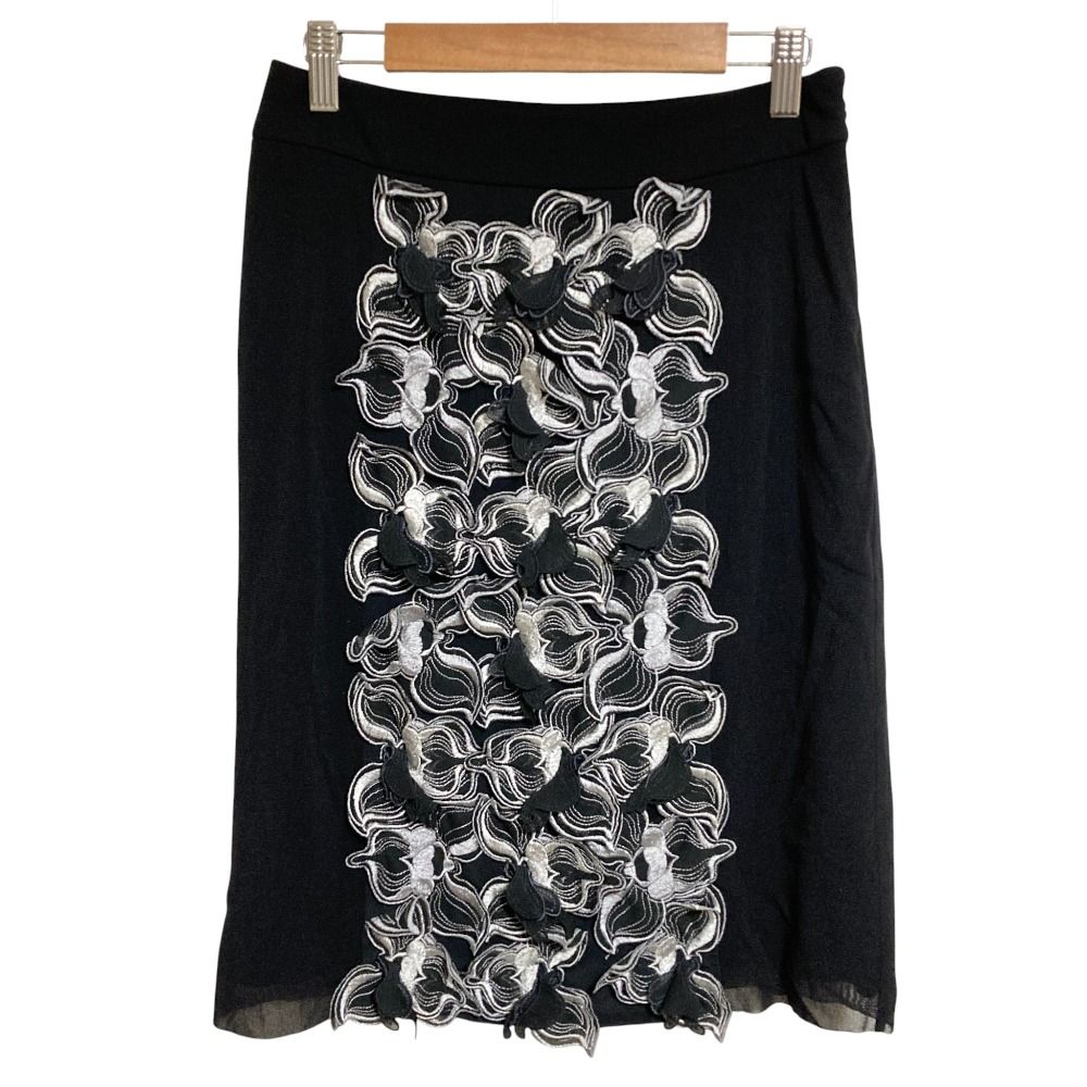 良品 VIVIENNE TAM ヴィヴィアンタム フラワー刺繍 パワーネットタイト