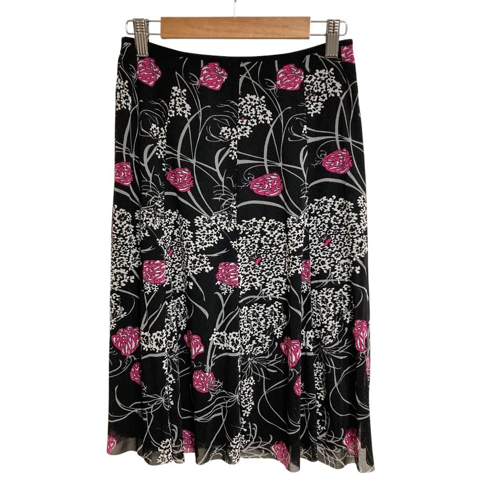 美品 VIVIENNE TAM ヴィヴィアンタム ロータスプリント ひざ丈 パワー