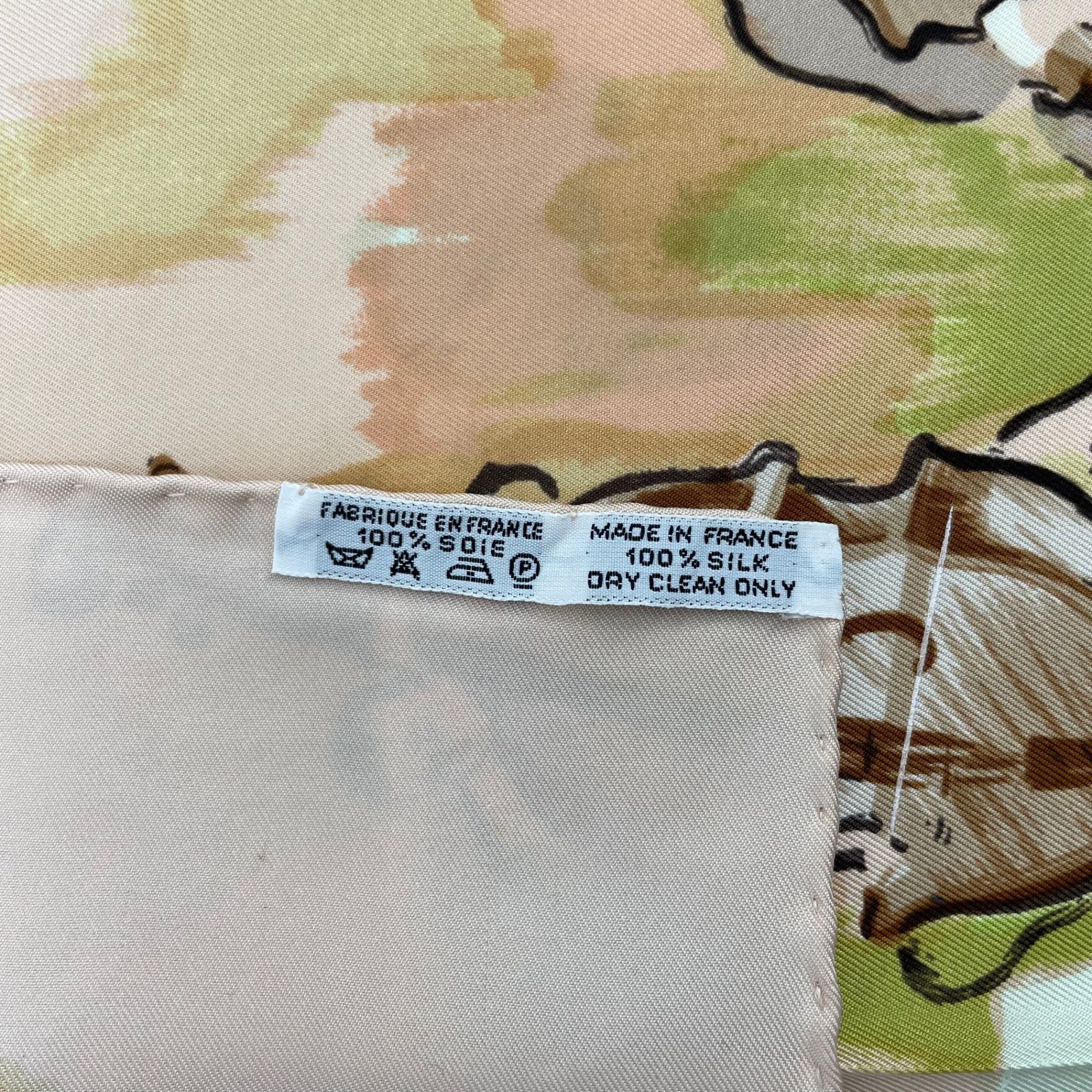 美品 HERMES エルメス スカーフ カレ90 シルク100% CONCERTO 