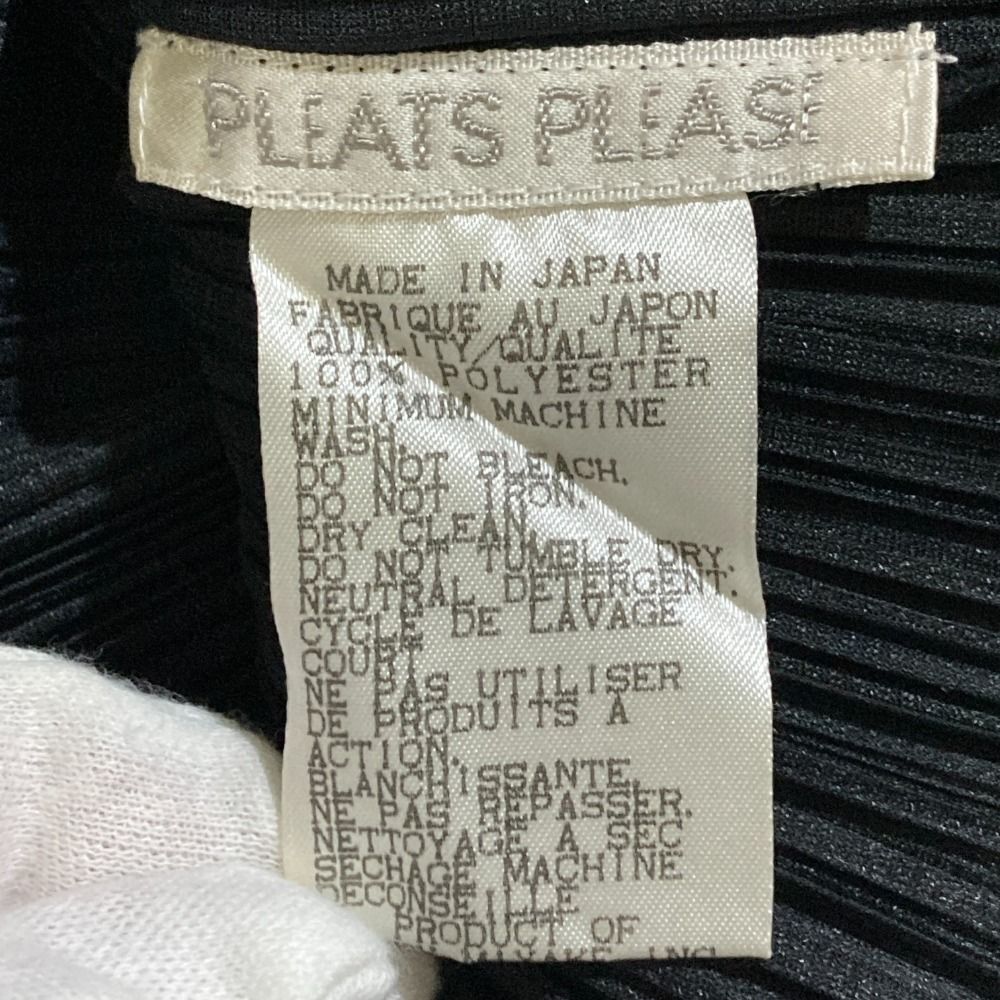 ✨美品✨プリーツプリーズ 長袖カットソー PP04-JK602 XLサイズ 黒 PLEATS PLEASE ISSEY MIYAKE】プリーツプリーズイッセイミヤケ