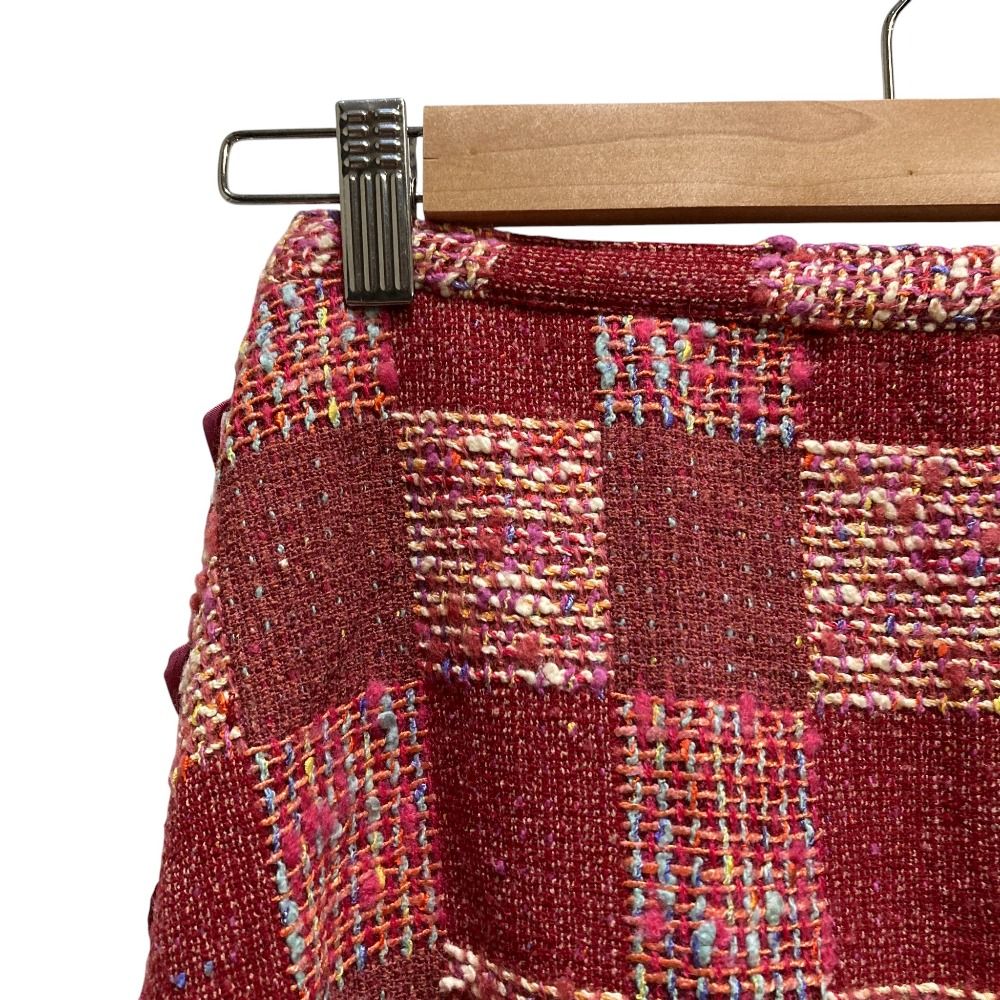 WONDERFUL WORLD　ワンダフルワールド　カネコイサオ　イチゴスカート 美品 WONDERFUL WORLD ワンダフルワールド カネコイサオ ツイード