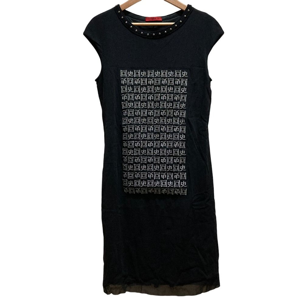 美品 VIVIENNE TAM ヴィヴィアンタム 漢字刺繍 パワーネット