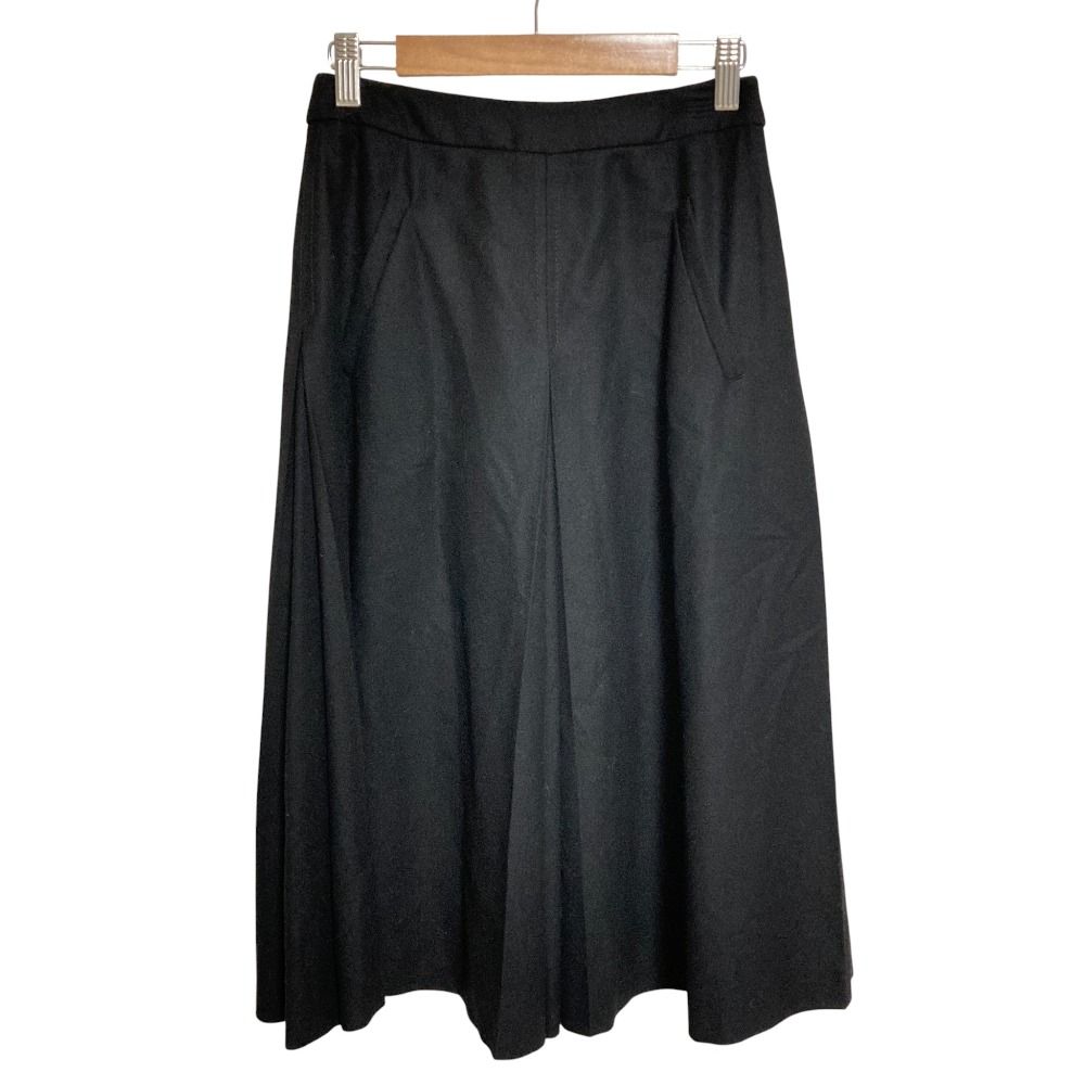 良品 miumiu ミュウミュウ ボックスプリーツ ウールスカート 38