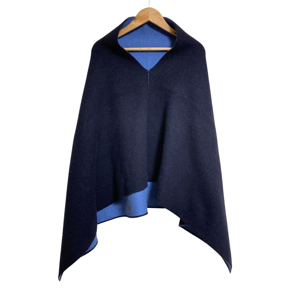 良品 45R フォーティファイブアール ポンチョ ネイビー ブルー