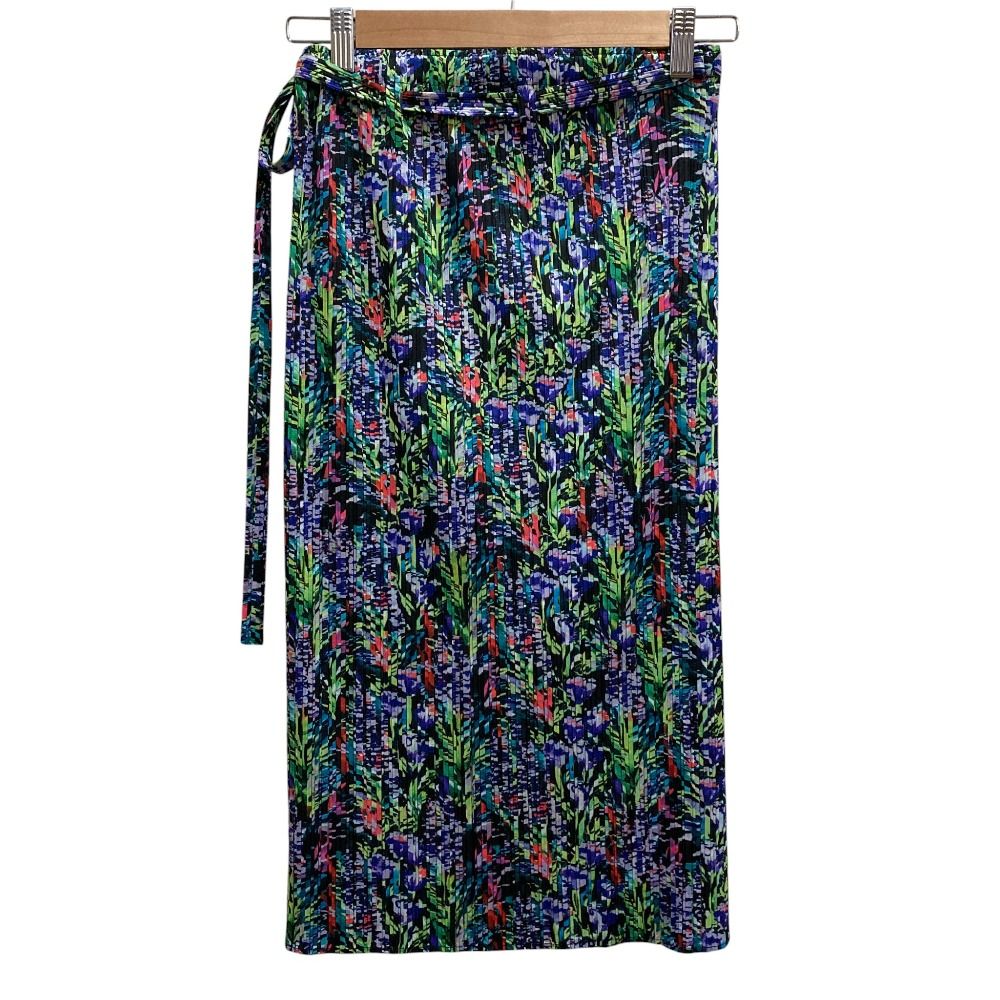 イッセイミヤケ　PLEATS PLEASE スカート　花柄 極美品◇PLEATS PLEASE プリーツプリーズ イッセイミヤケ PP33-JG655