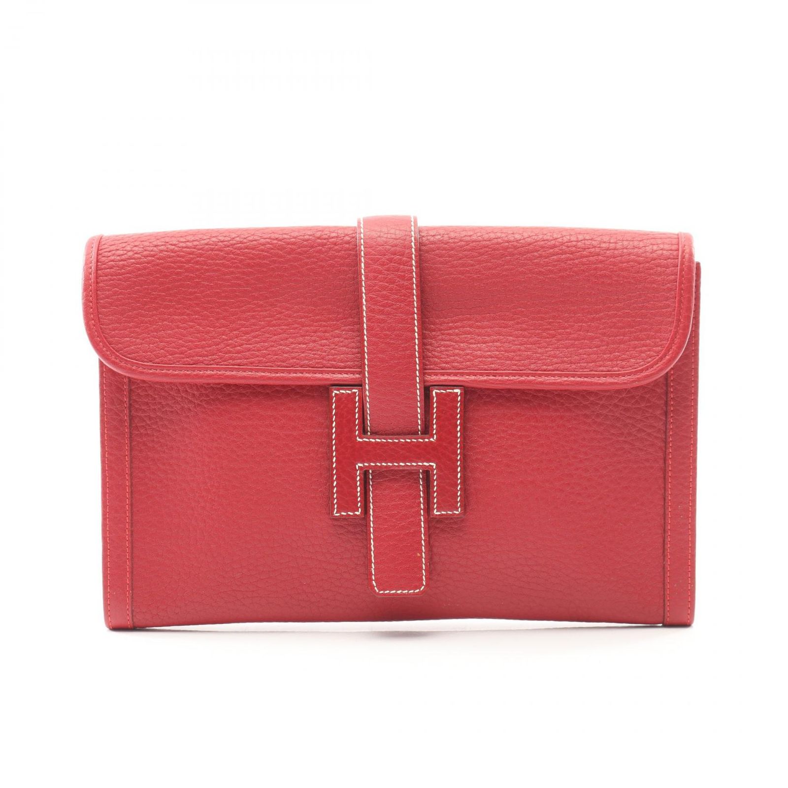 HERMES 赤 クラッチバッグ　ジジェ　PM エルメス HERMES セカンドバッグ クラッチバッグ ジジェPM レッド系