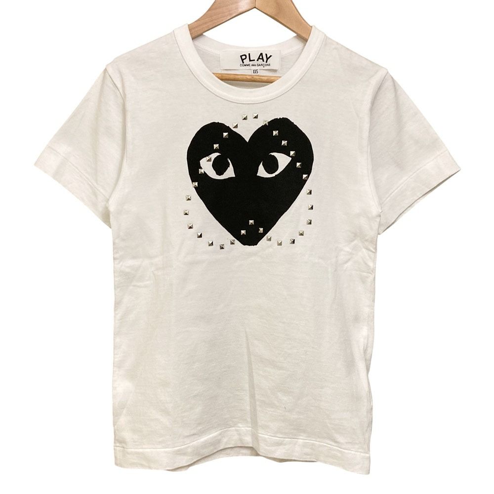 PLAY COMME des GARÇONS ハートスタッズTシャツ 黒 ハート