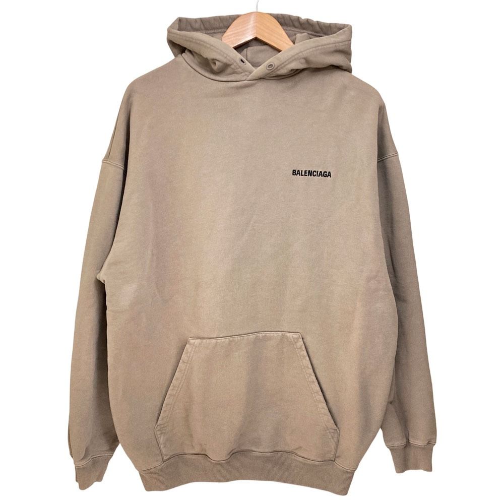 良品 BALENCIAGA バレンシアガ ロゴ刺繍 スウェット プルオーバー