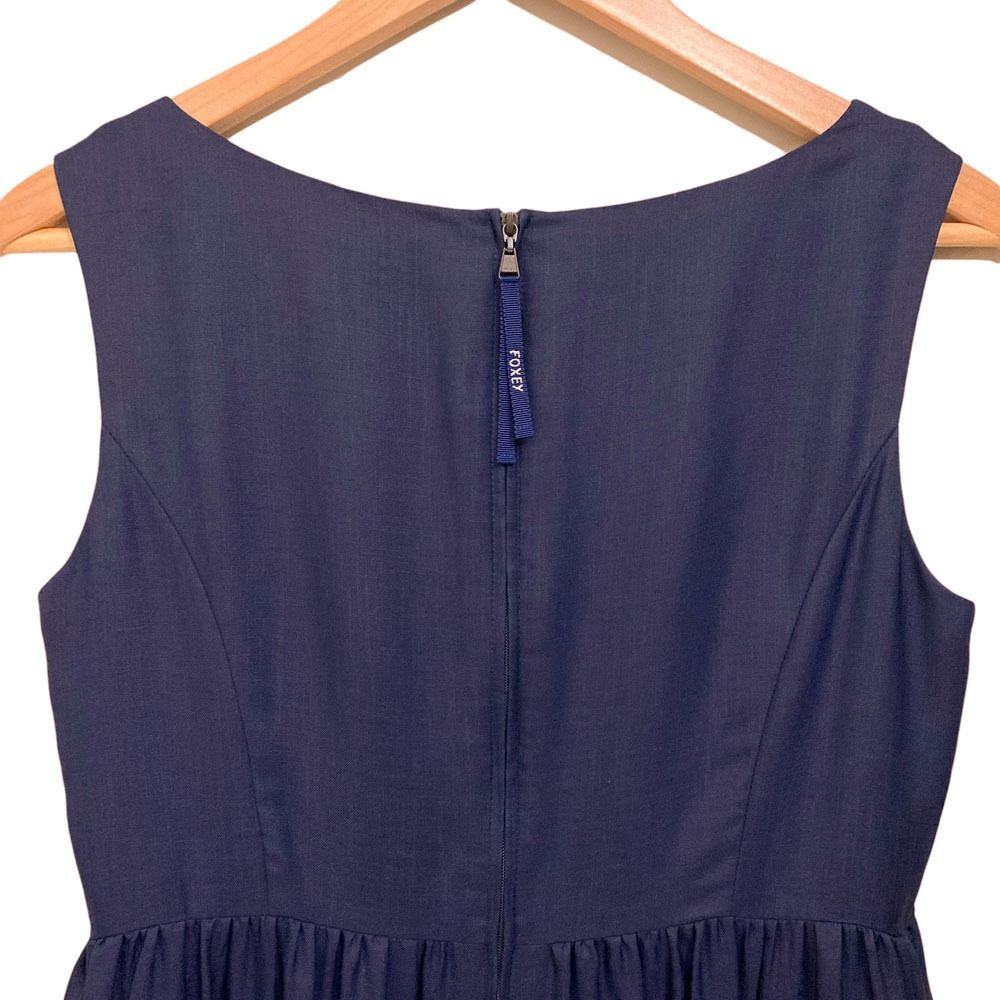 新品同様 FOXEY NEWYORK フォクシーニューヨーク ギャザーノースリーブ