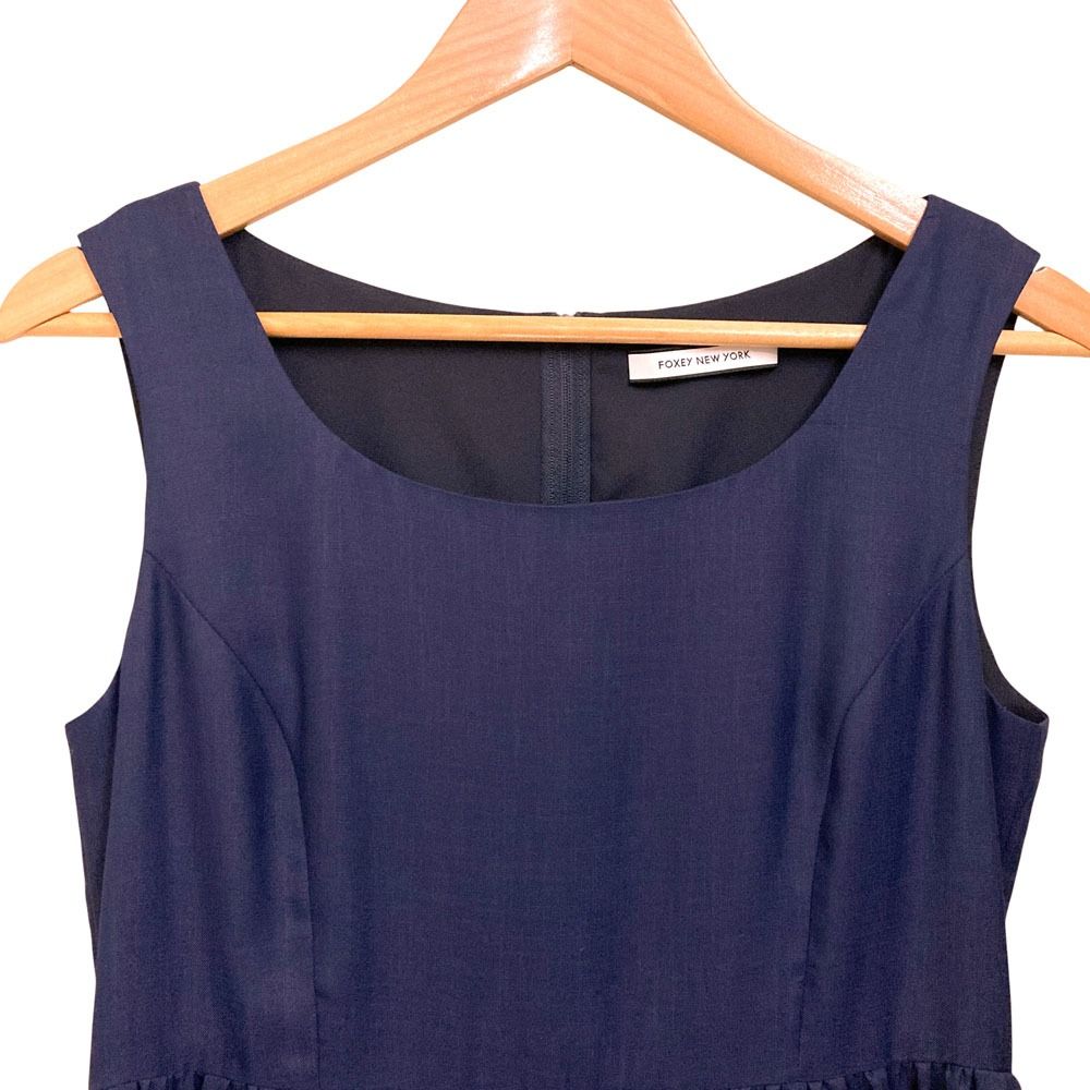 新品同様 FOXEY NEWYORK フォクシーニューヨーク ギャザーノースリーブ