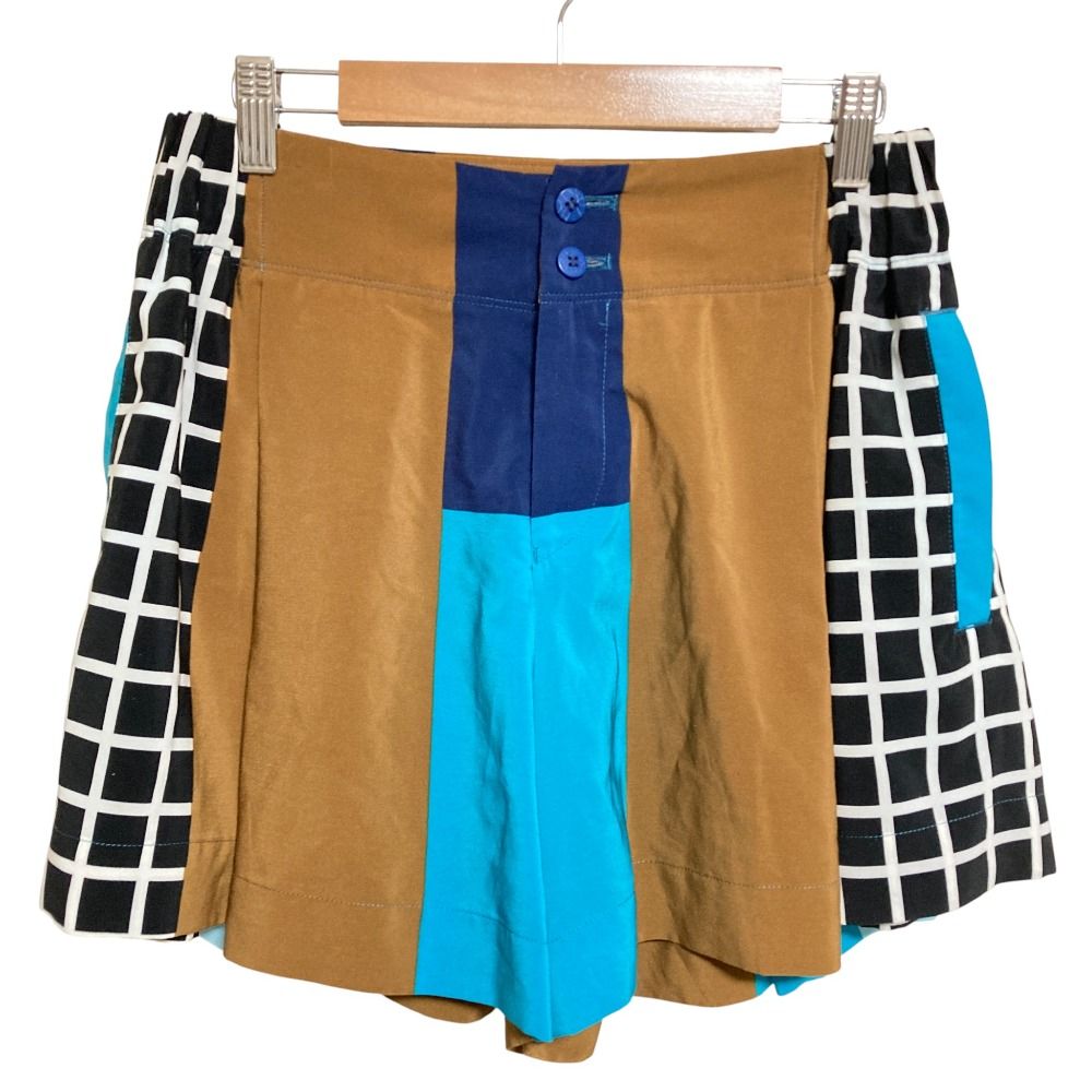 美品 ISSEY MIYAKE イッセイミヤケ マルチプリント ショートパンツ