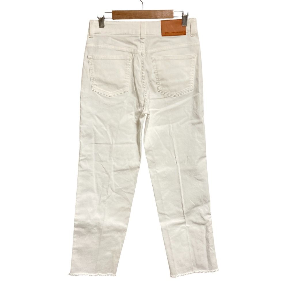 ◇匿名配送◇ステラマッカートニー　パンツ　ホワイト 美品 STELLA McCARTNEY ステラマッカートニー サイドロゴテープ