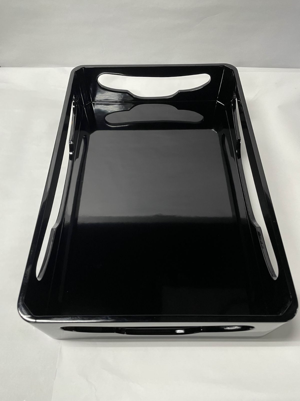 未使用 会津塗 お盆 トレー 黒塗り 梅 蒔絵 漆器 和食器 箱付き - メルカリ