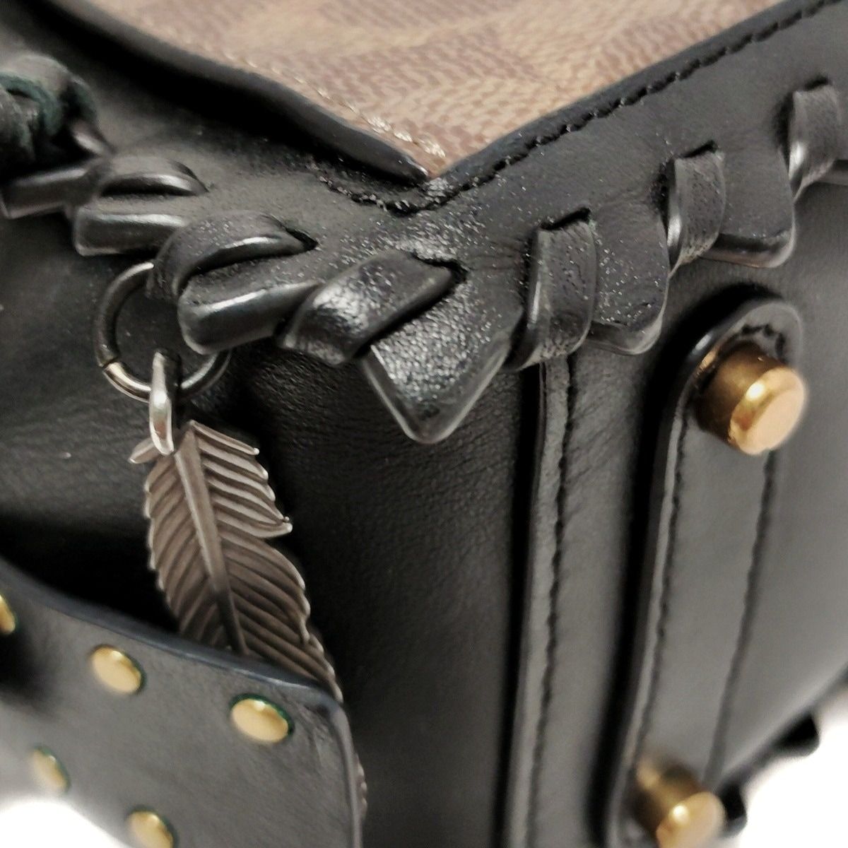 COACH(コーチ) ハンドバッグ ドリーマー21 38838 カーキ×黒 ミニバッグ  