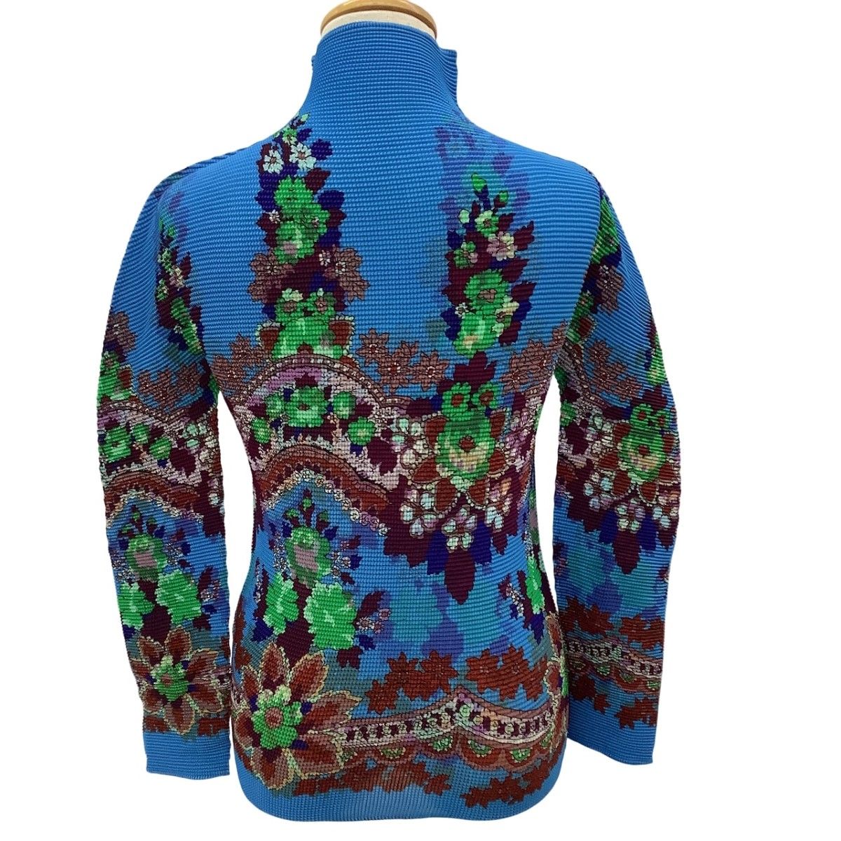 【人気】issey miyake me 半袖シャツ　ワッフル　総柄　フリーサイズ 人気】issey miyake me 半袖シャツワッフル総柄フリーサイズ