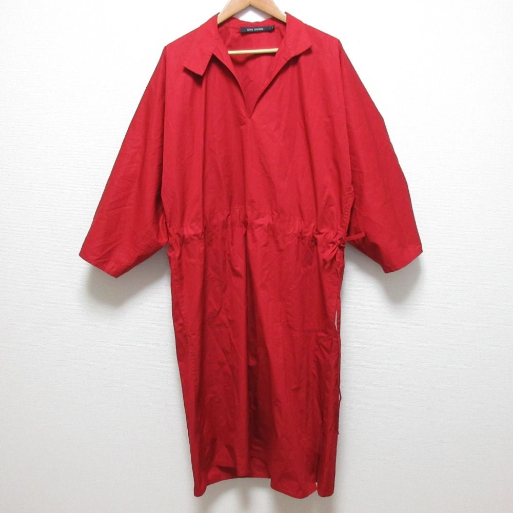 美品 SOFIE D'HOORE ソフィードール ウエストリボン シャツワンピース