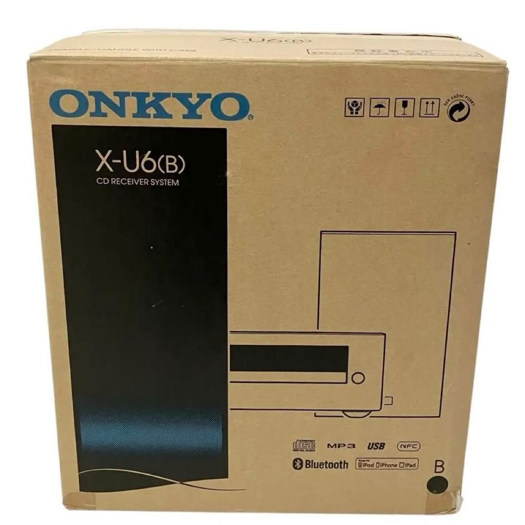 ONKYO CDレシーバーシステム X-U6 (B) ブラック オンキヨー ミニコンポ X-U6(B) [ワイドFM対応 /Bluetooth対応] オンキヨー｜ONKYO