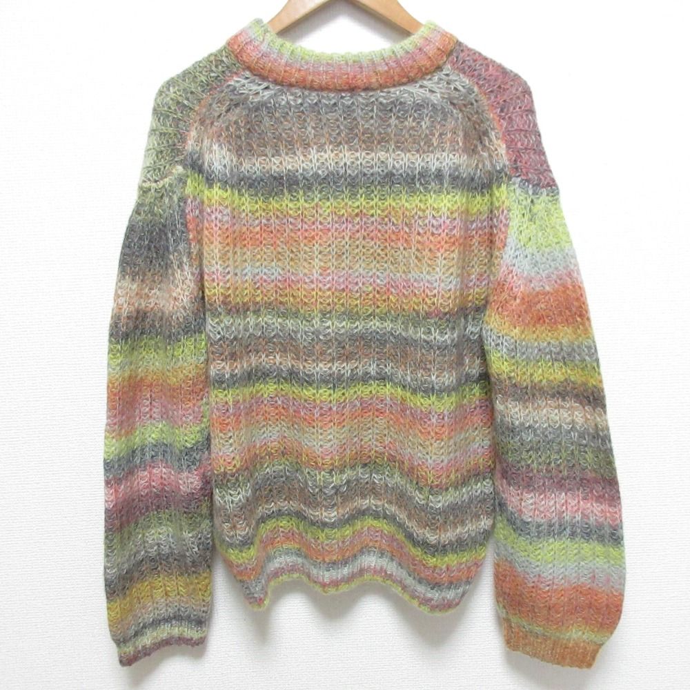 美品 Acne Studios アクネ ストゥディオズ マルチボーダー モヘア