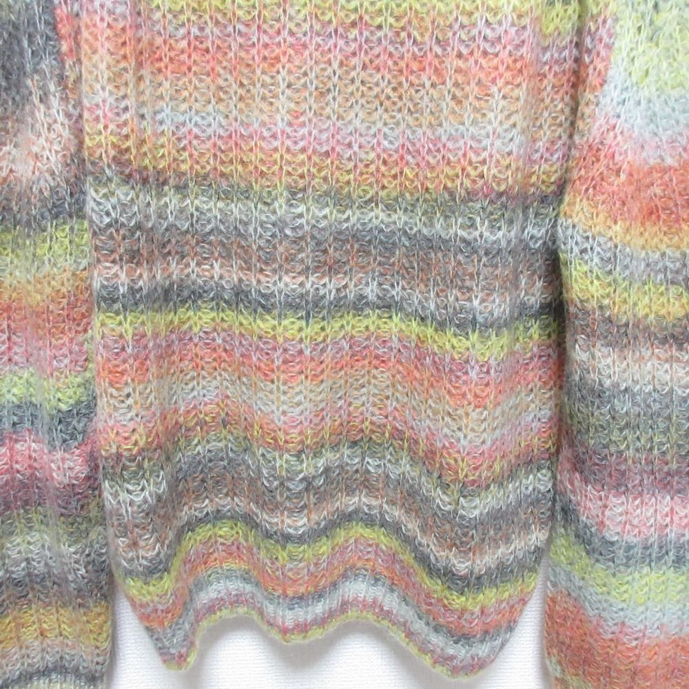 美品 Acne Studios アクネ ストゥディオズ マルチボーダー モヘア