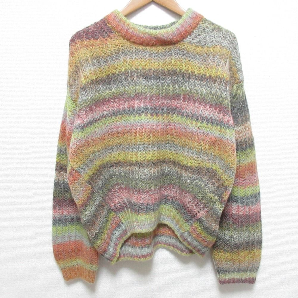 acne studios マルチカラー ニットセーター アクネストゥディオズ acne studios レディース ミックス マルチカラー