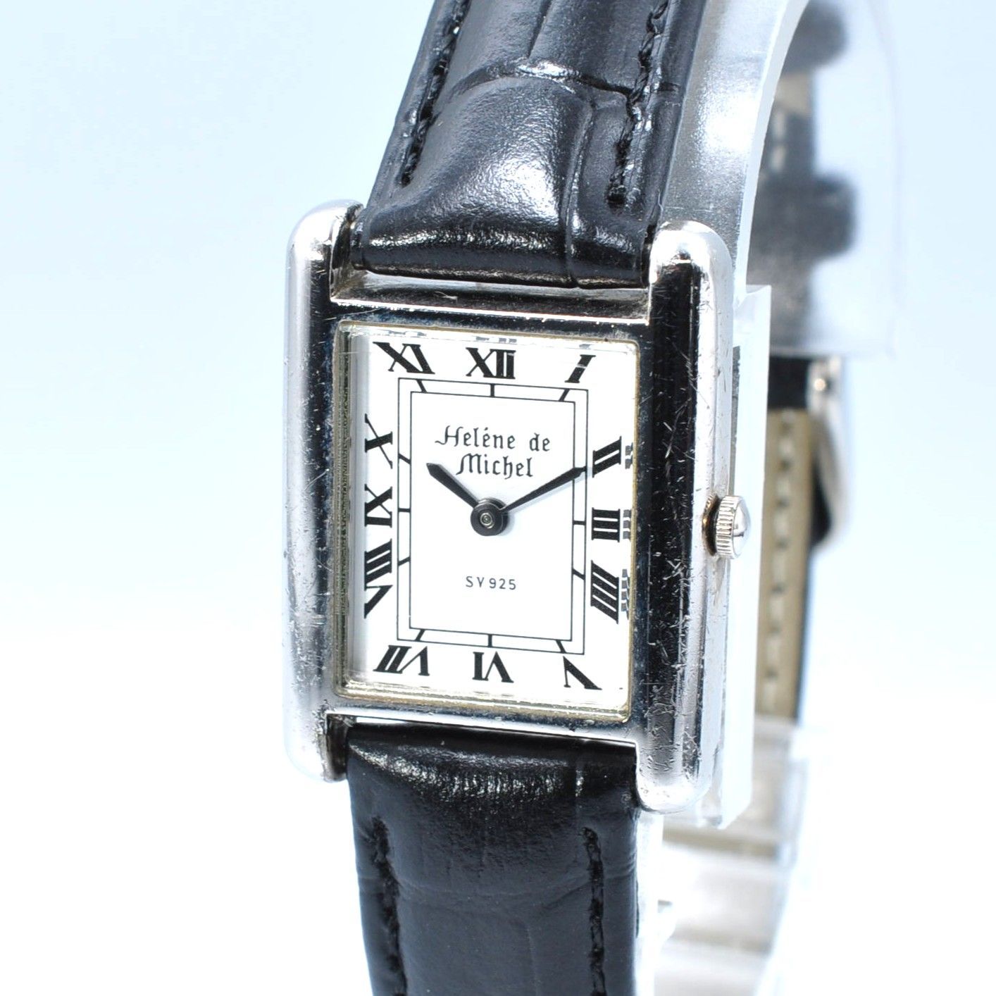 HeleneDEMICHELヘレンミッシェル925SILVERシェル文字盤腕時計 Helene de Michel ヘレンミッシェル 腕時計 SV925 シルバー ギョーシェ